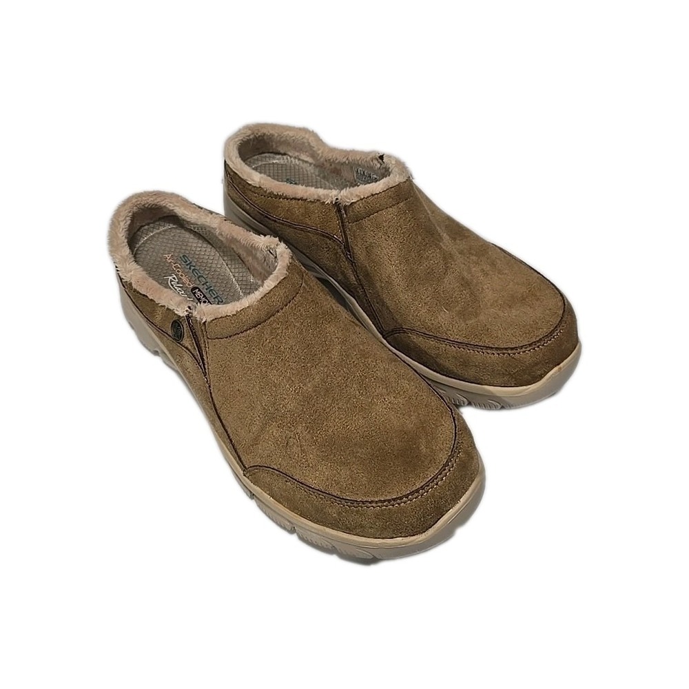 NWOT Skechers Easy Going Latte 49532 Slip On Clogs Comfort Shoes Womans Size 9